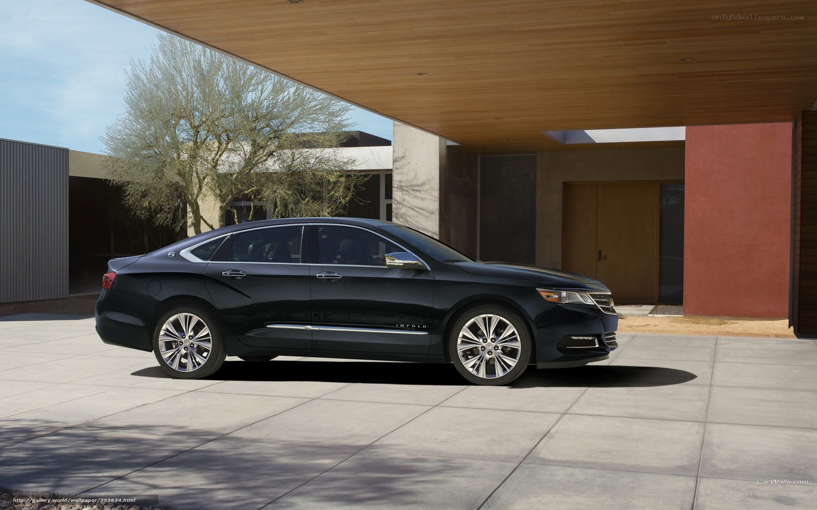 Black Chevrolet Impala parked