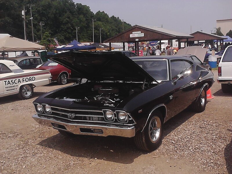 Black Chevrolet Muscle Car — Outdoor