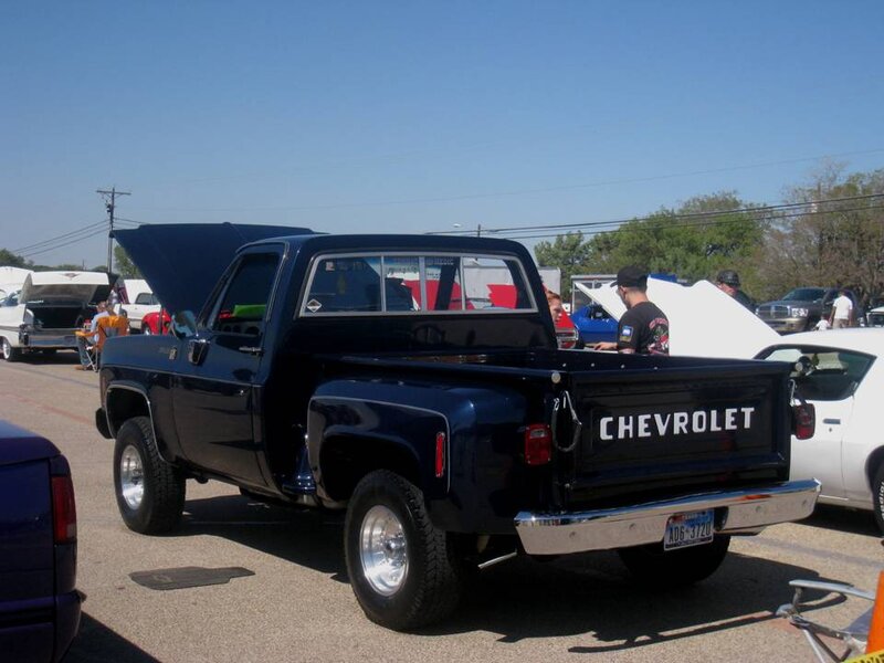 Black Chevrolet Pickup Truck — Blue