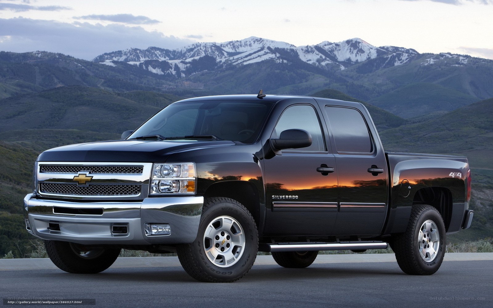 Black Chevrolet Silverado truck