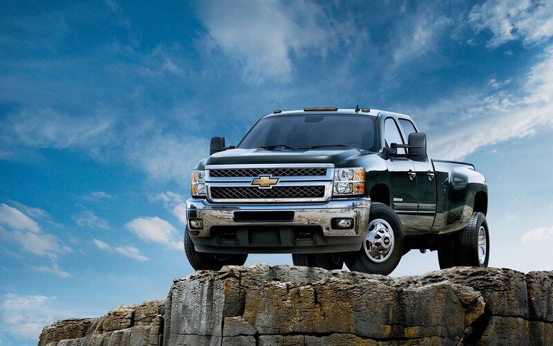 Black Chevrolet Truck — Blue