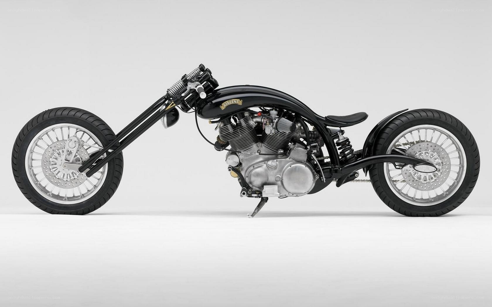 black chopper motorcycle