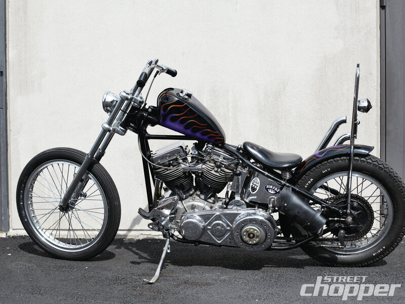 Black Chopper Motorcycle — Neutral, Afternoon, Photograph, Fuel Tank