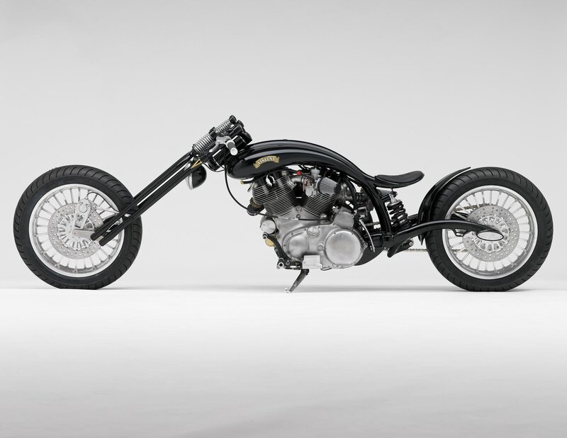 Black Chopper Motorcycle — Neutral, Photograph, Engine, Seat