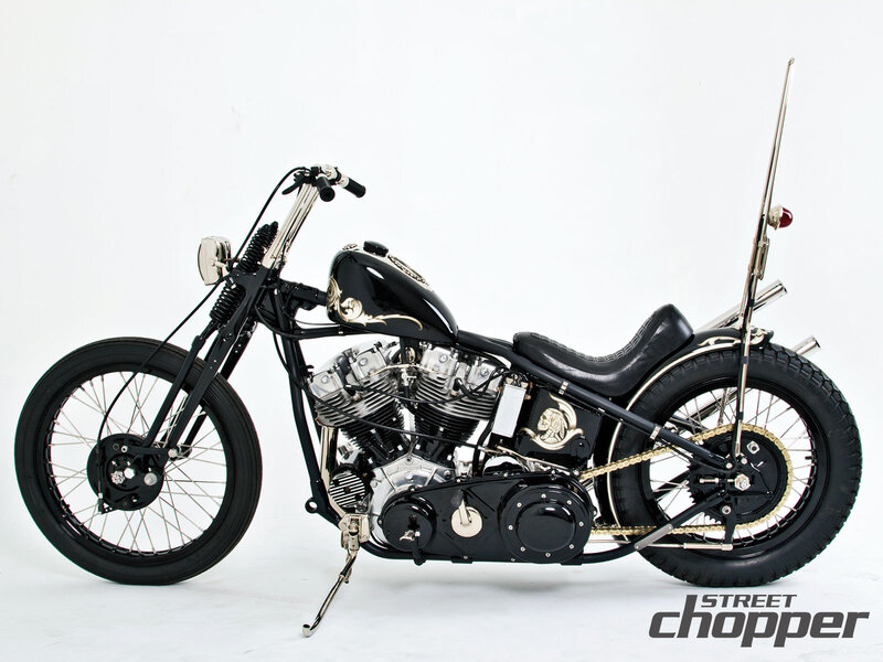 Black Chopper Motorcycle — Neutral, Photograph, Seat, Engine