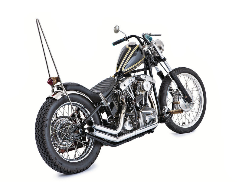 Black Chopper Motorcycle — Neutral, Photograph, Seat