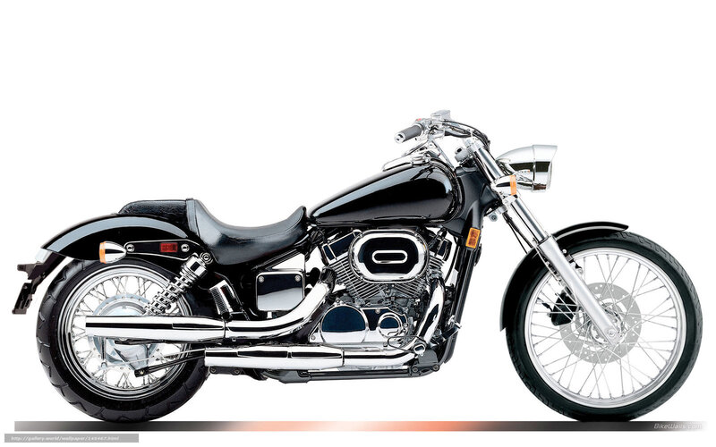 Black Chopper-style Motorcycle — Neutral, Photograph