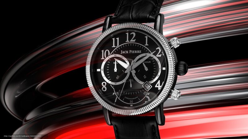 Black Chronograph Watch — Dramatic, Digital Art