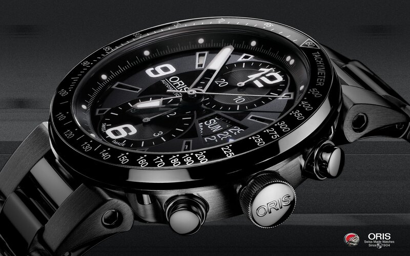 Black Chronograph Watch — Dramatic, Photograph, Watch Face
