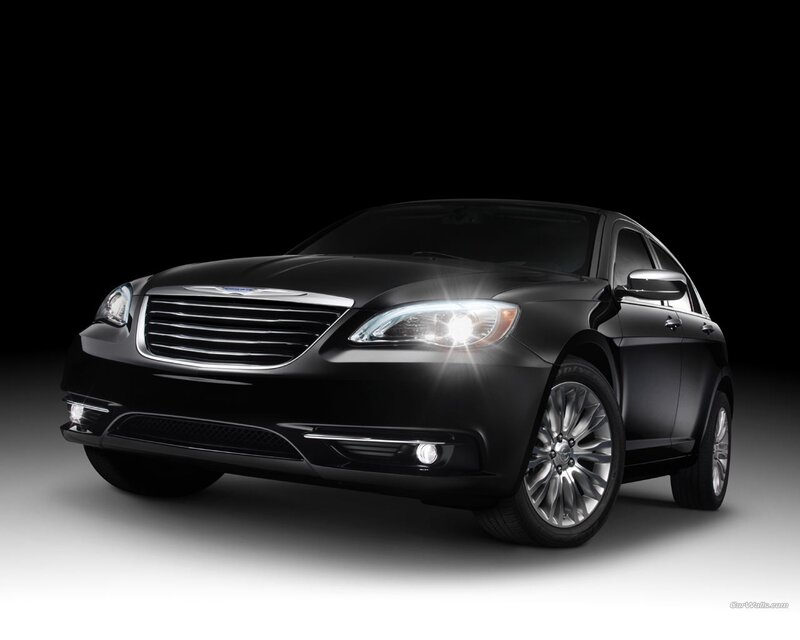 black chrysler 200 sedan