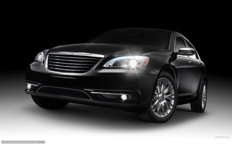 Black Chrysler 200 sedan