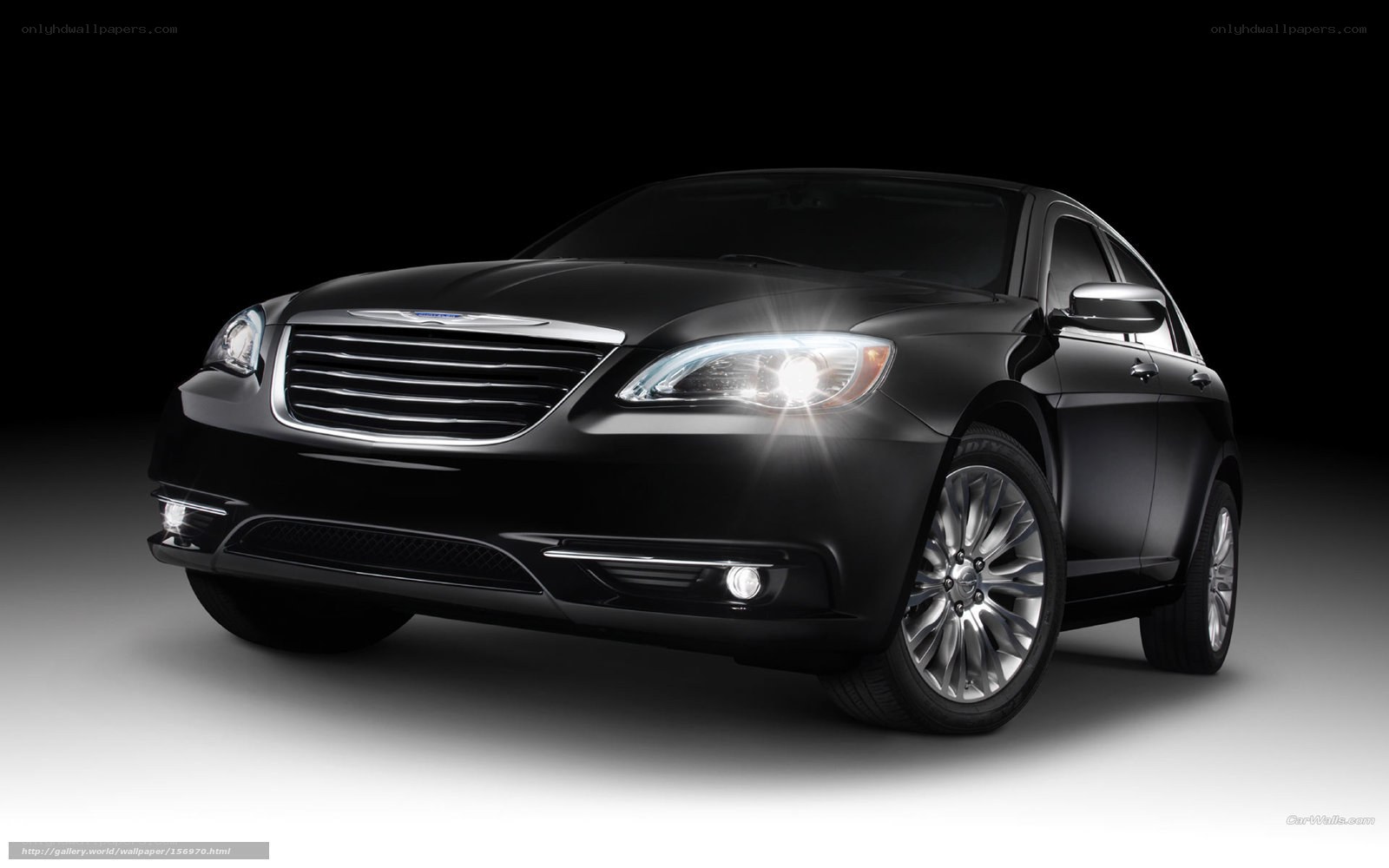 Black Chrysler 200 sedan