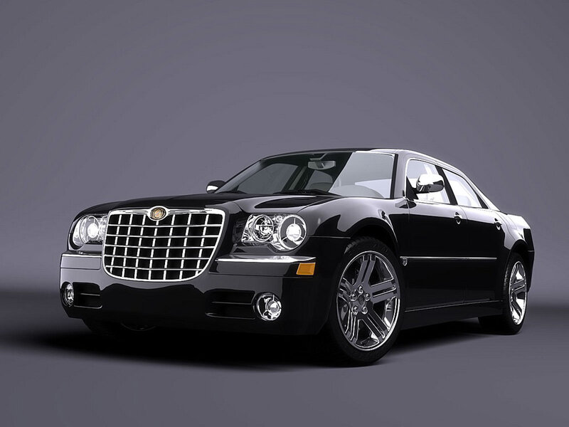 Black Chrysler 300 — Neutral, 3d Render, Car