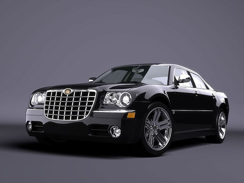 Black Chrysler 300 — Neutral, 3d Render
