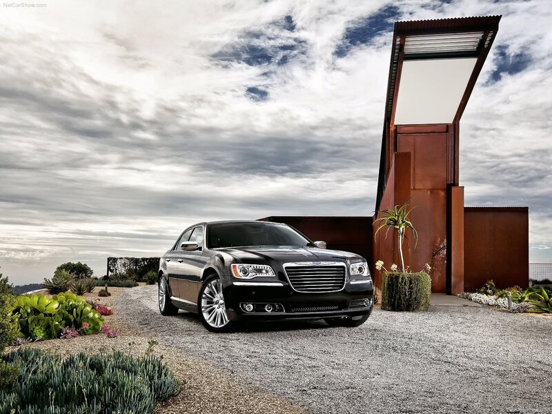 Black Chrysler 300 parked outside