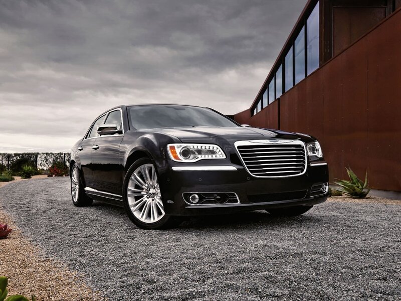 Black Chrysler 300 sedan