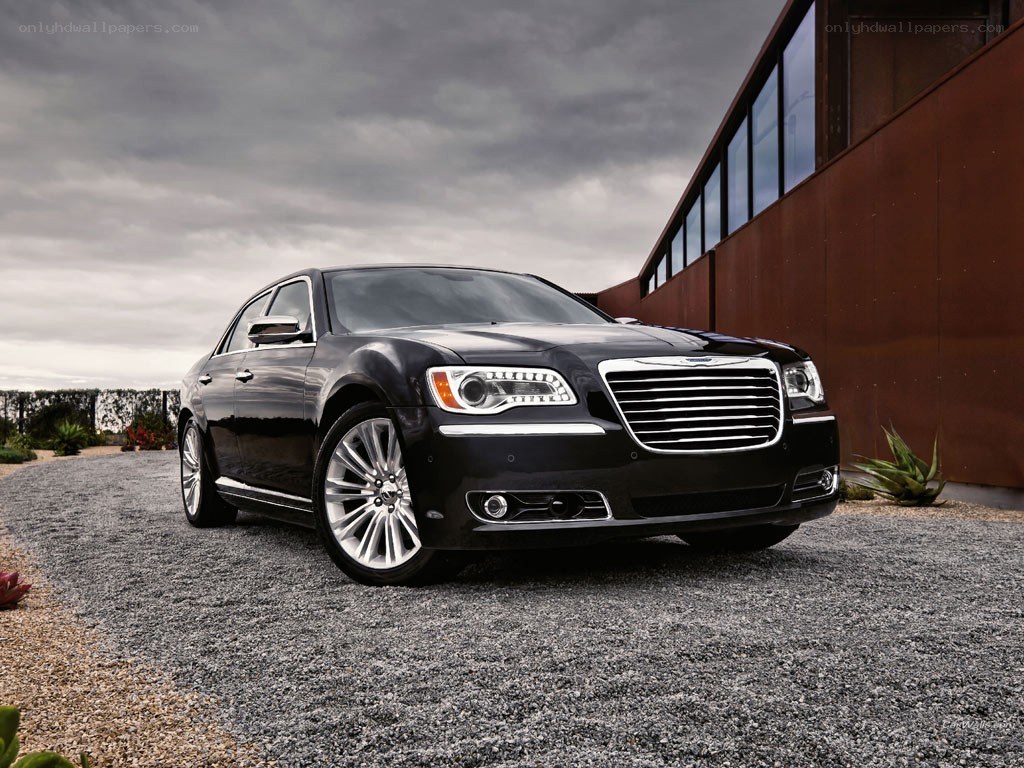 Black Chrysler 300 sedan