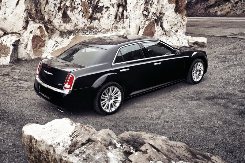 Black Chrysler 300 sedan