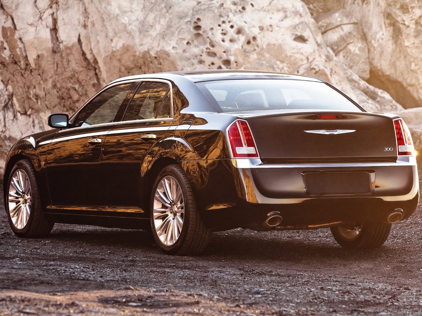 black chrysler 300 sedan