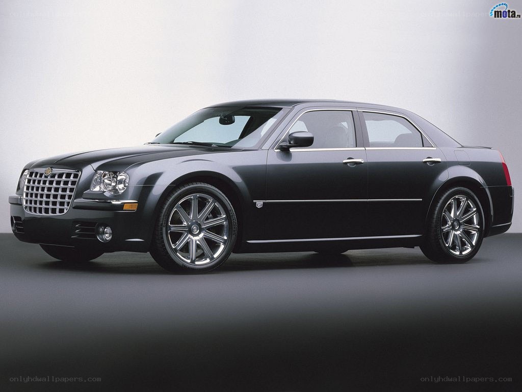 black chrysler 300 sedan