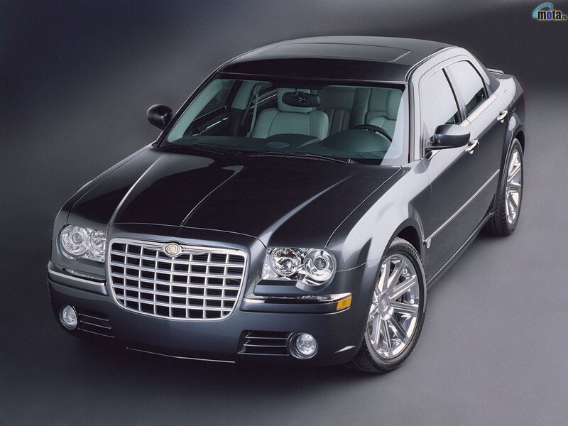 black chrysler 300 sedan