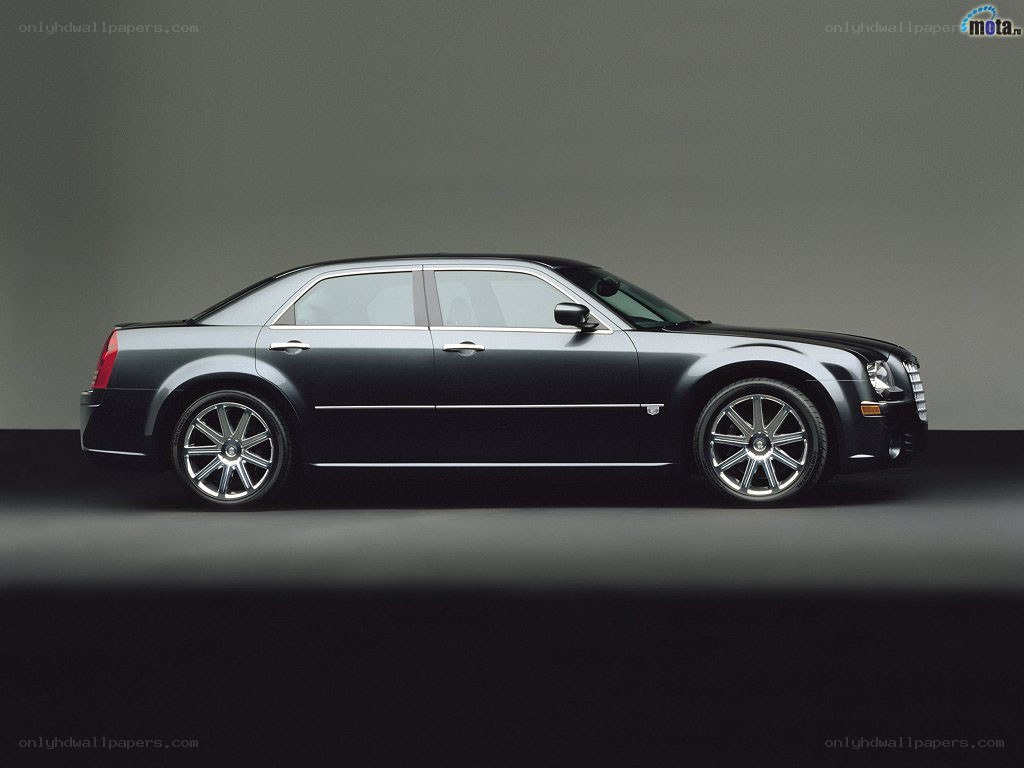 black chrysler 300 sedan