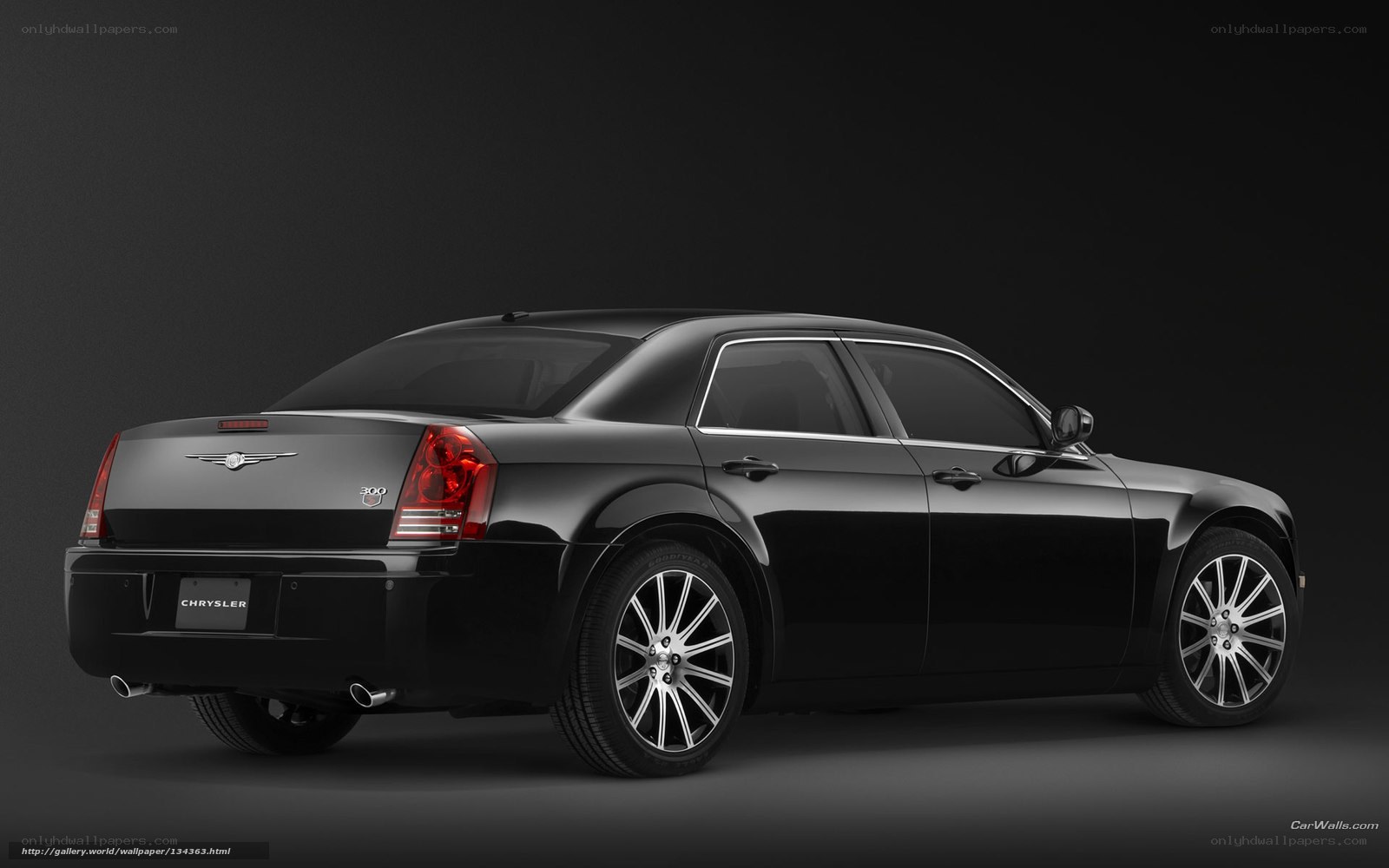 Black Chrysler 300 sedan