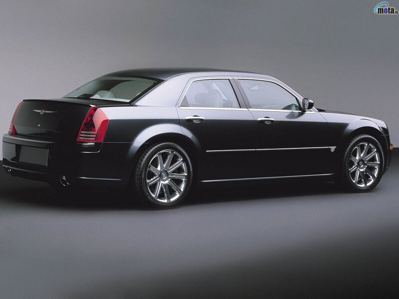 black chrysler 300 sedan