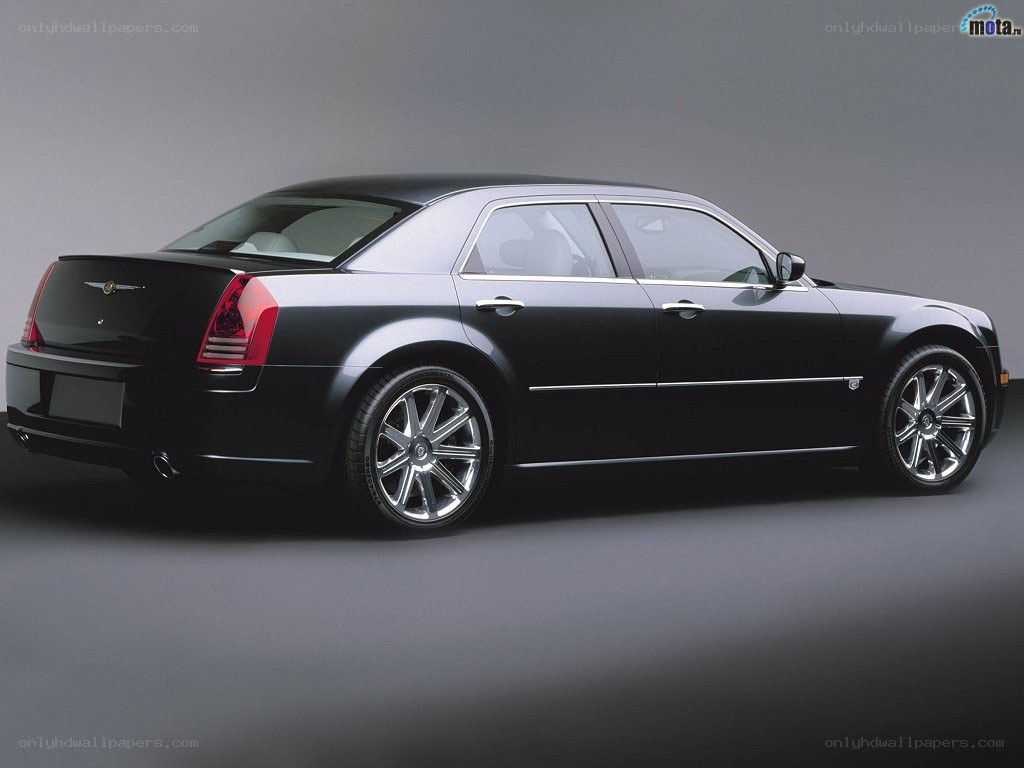 black chrysler 300 sedan