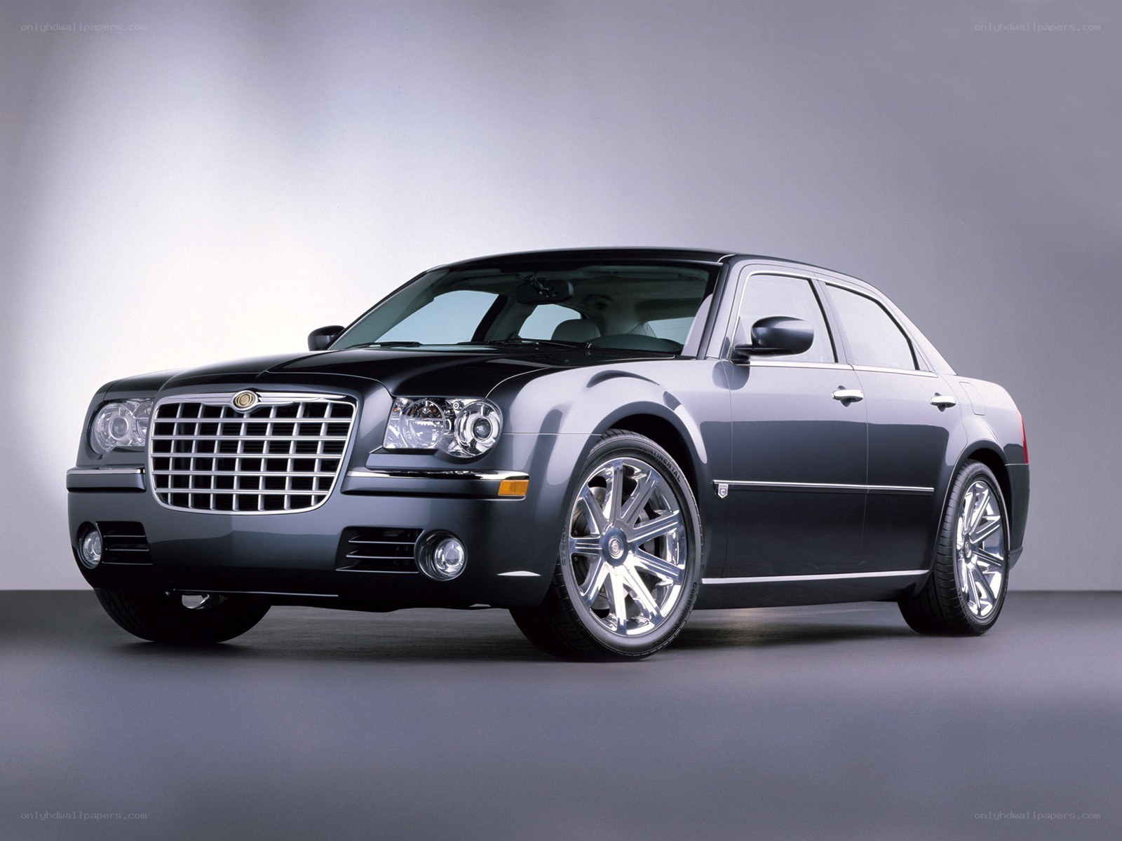 Black Chrysler 300 sedan