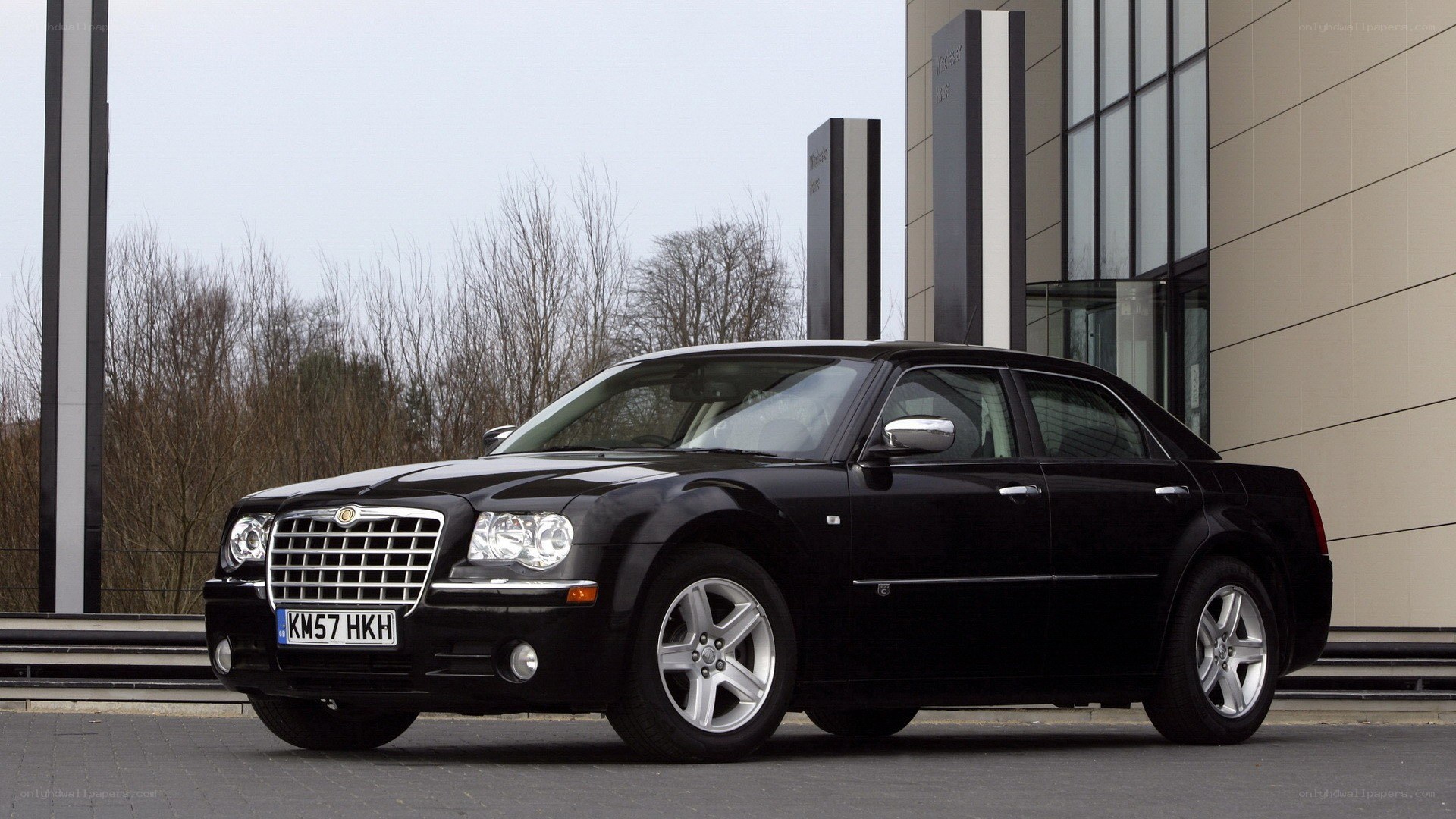 black chrysler 300c sedan