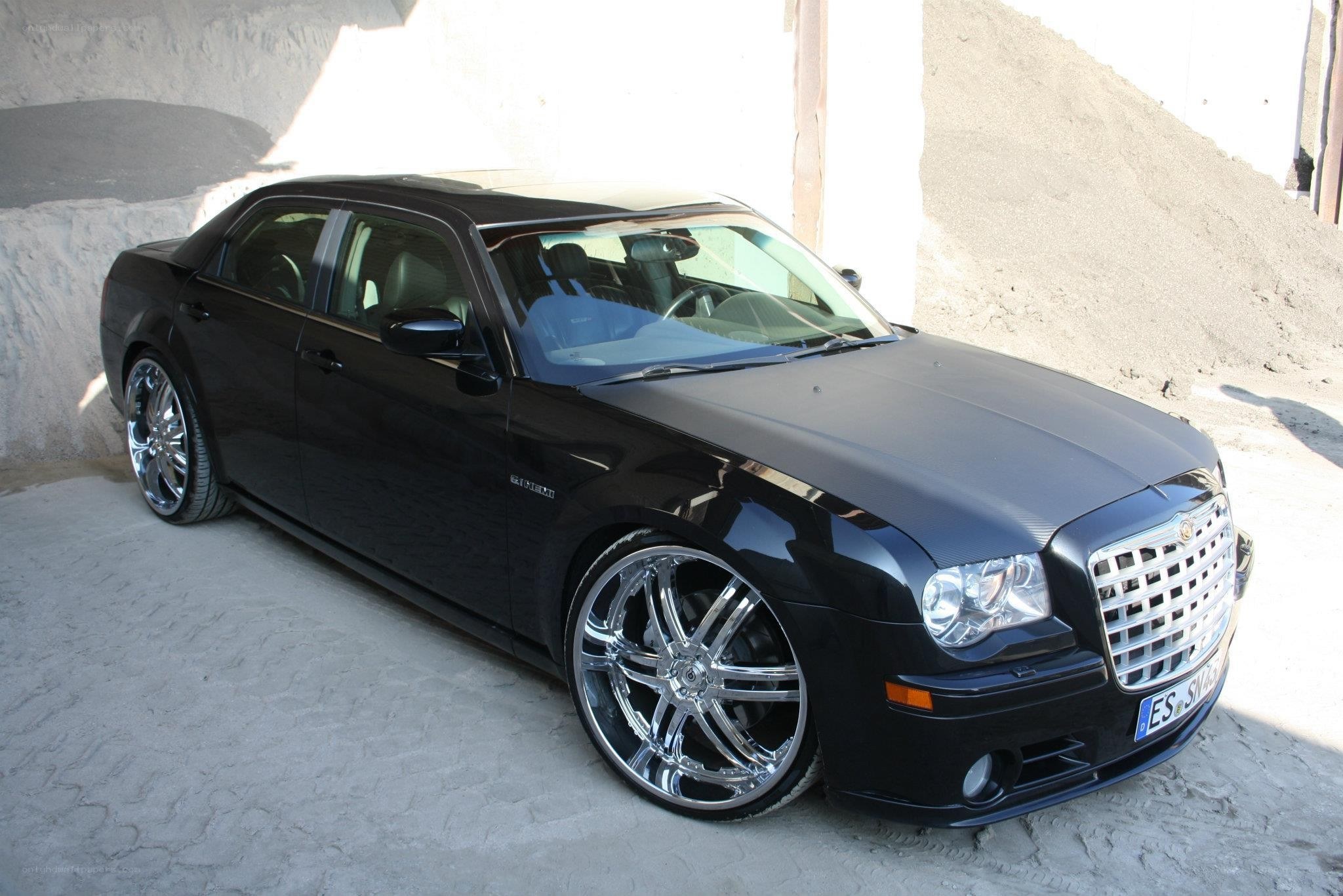 black chrysler 300c sedan