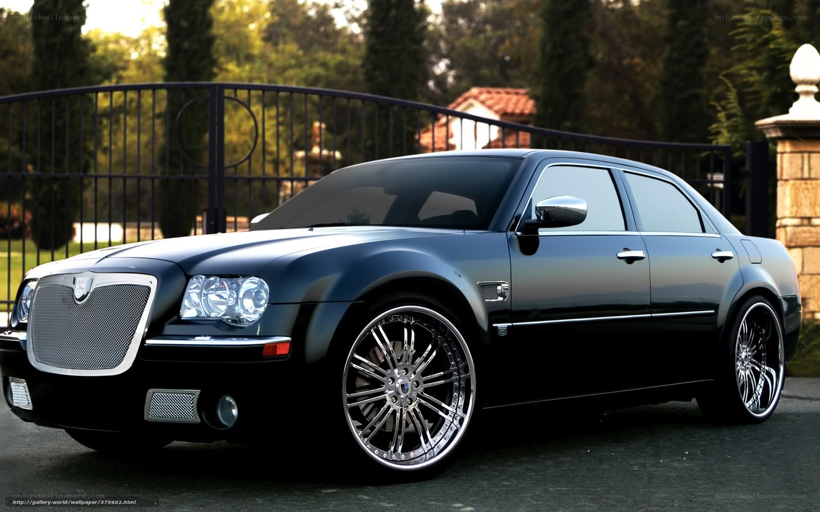 Black Chrysler 300C sedan