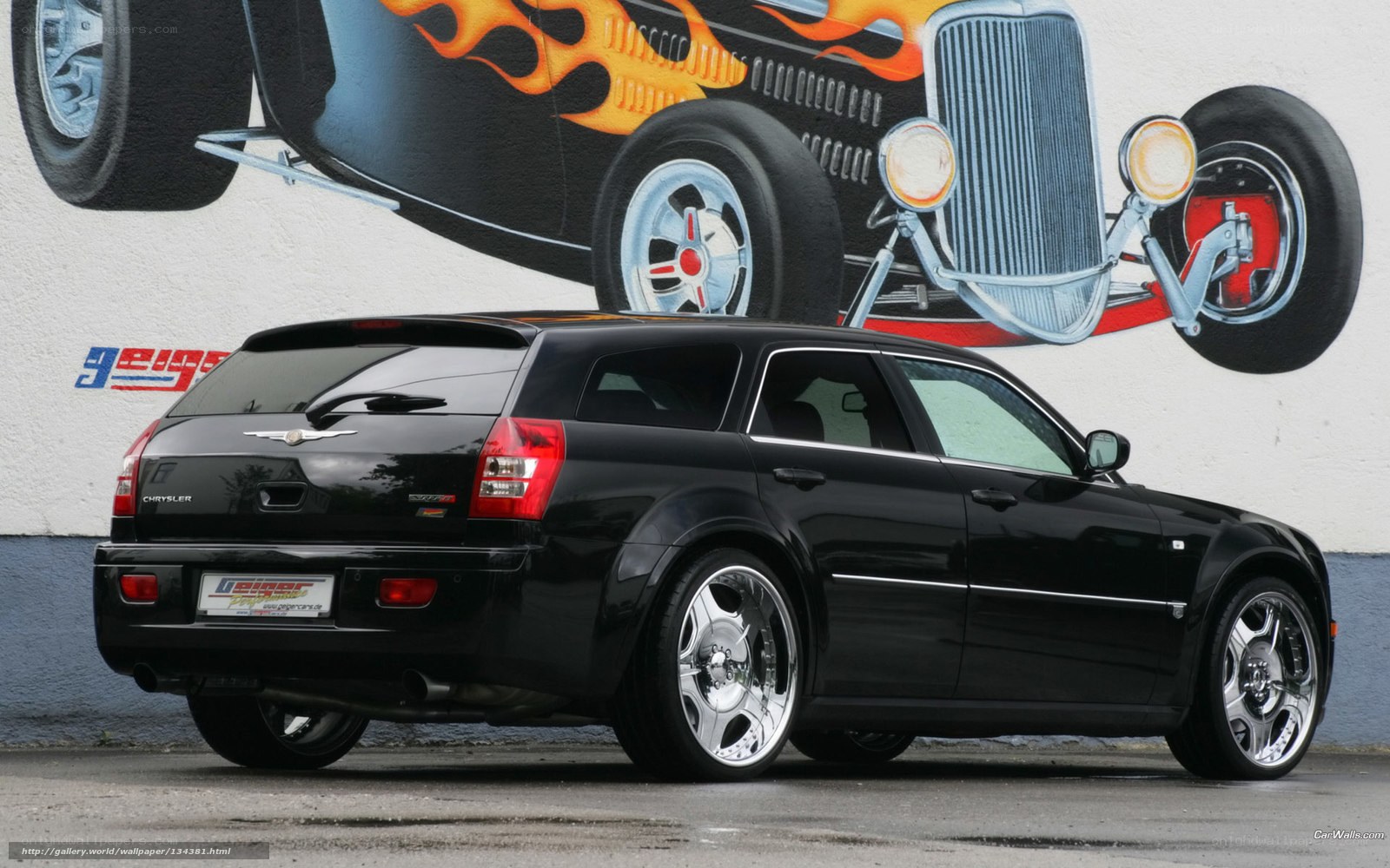 Black Chrysler 300C Station Wagon