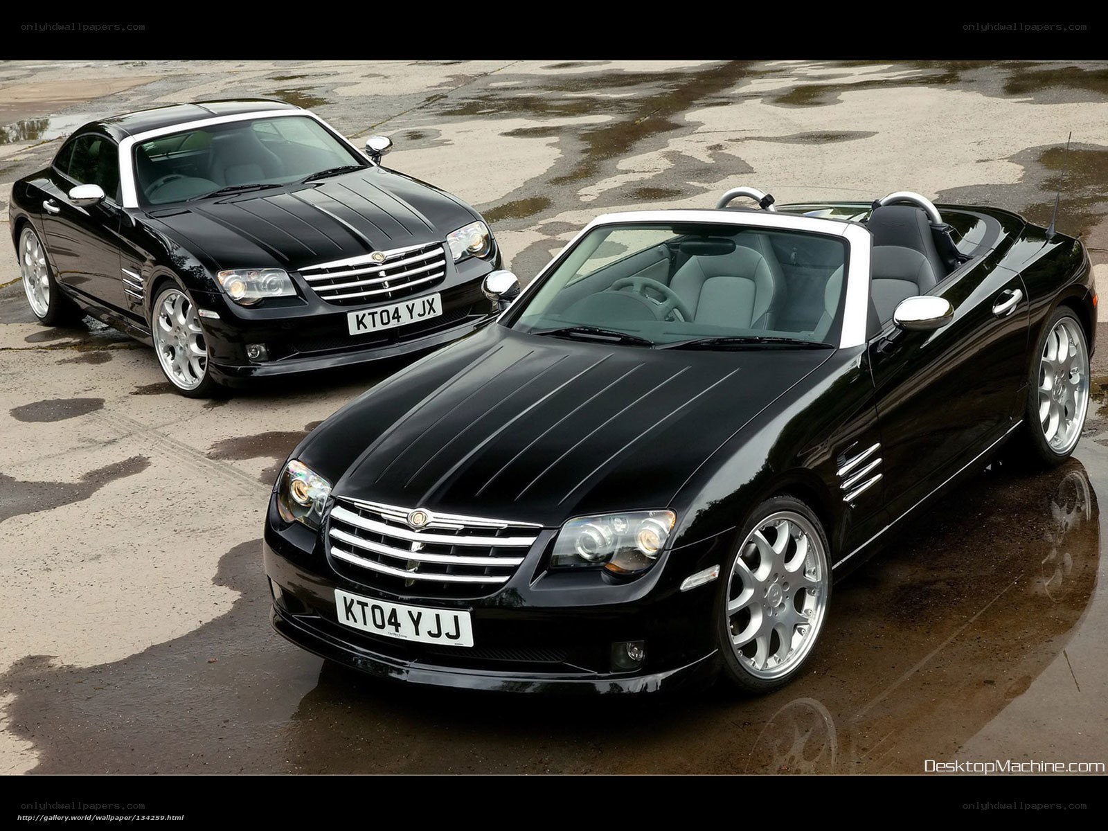 Black Chrysler Crossfire cars