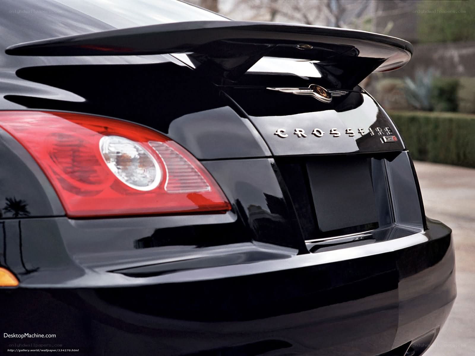 Black Chrysler Crossfire rear view