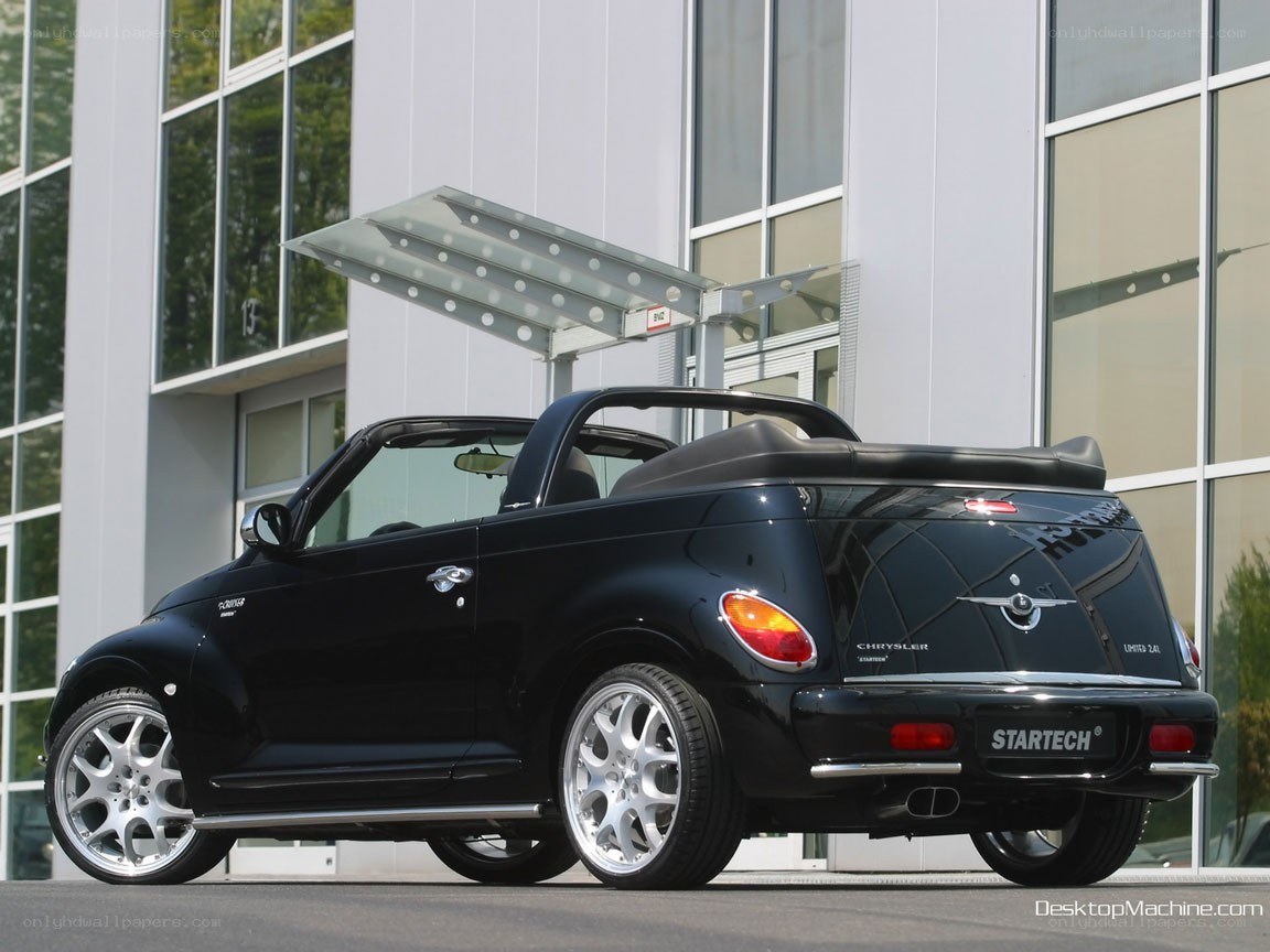 Black Chrysler PT Cruiser convertible