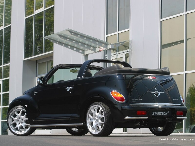 black chrysler pt cruiser convertible