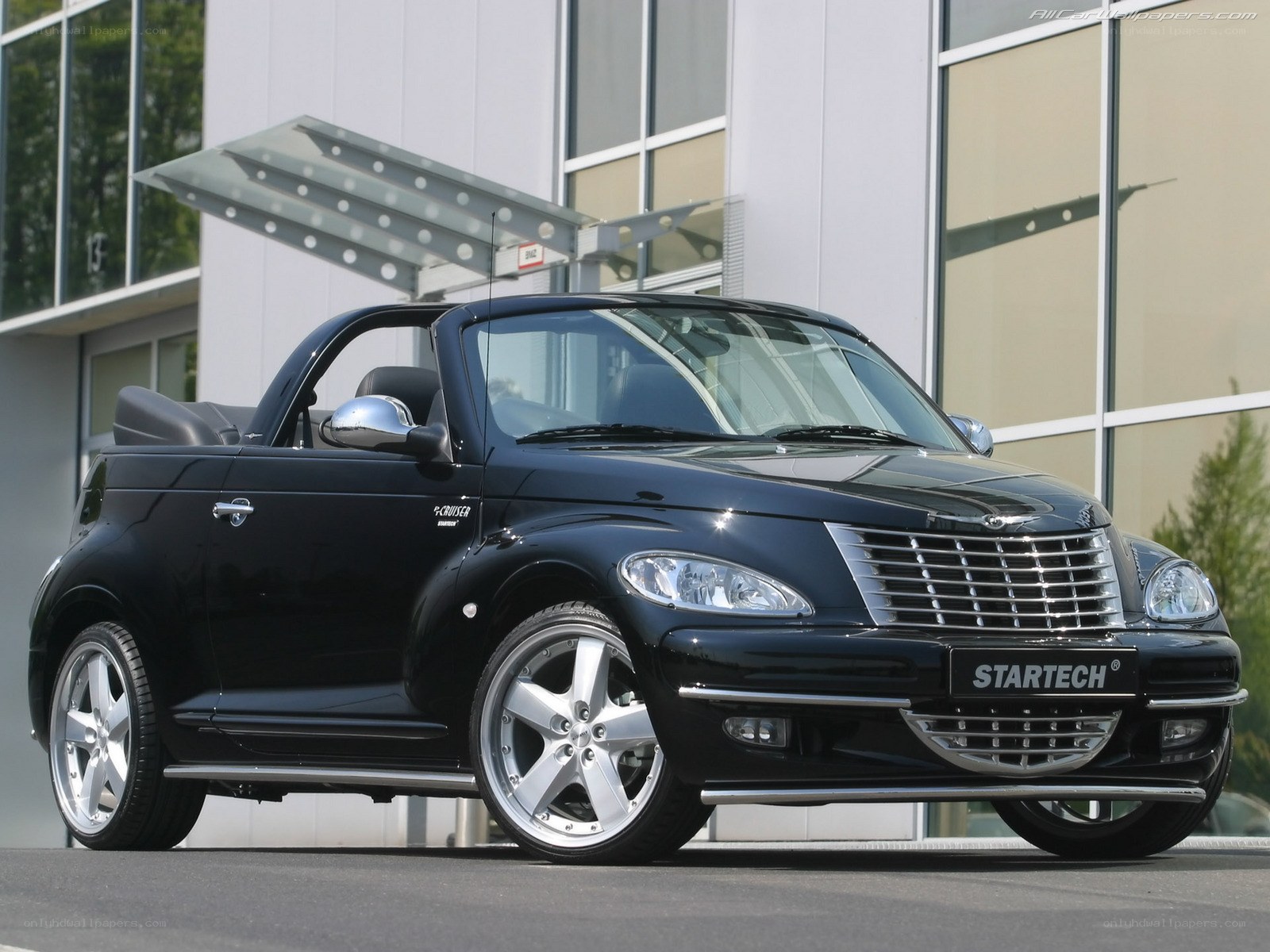 black chrysler pt cruiser convertible