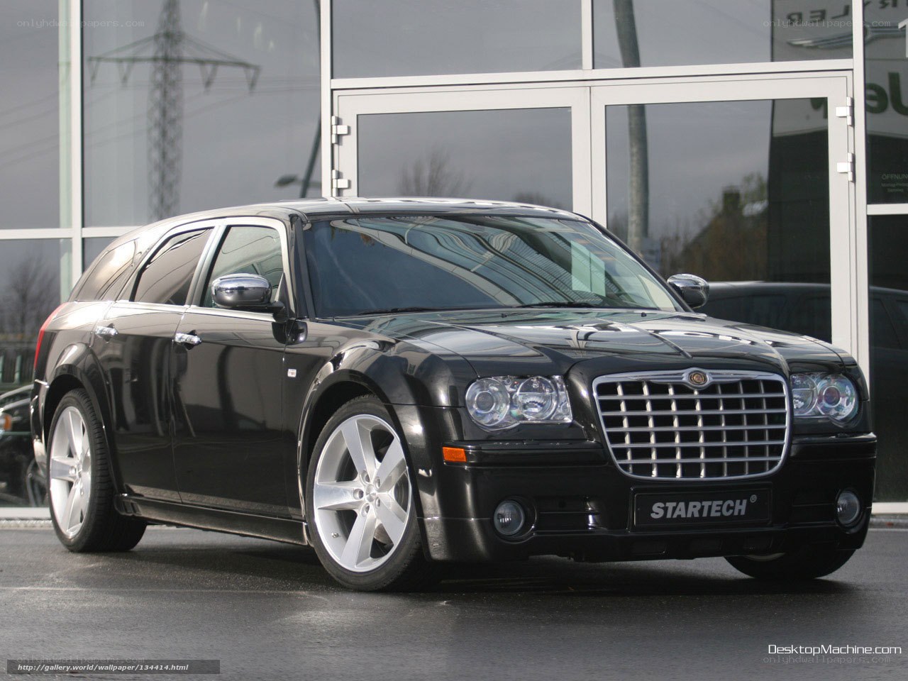 black chrysler station wagon