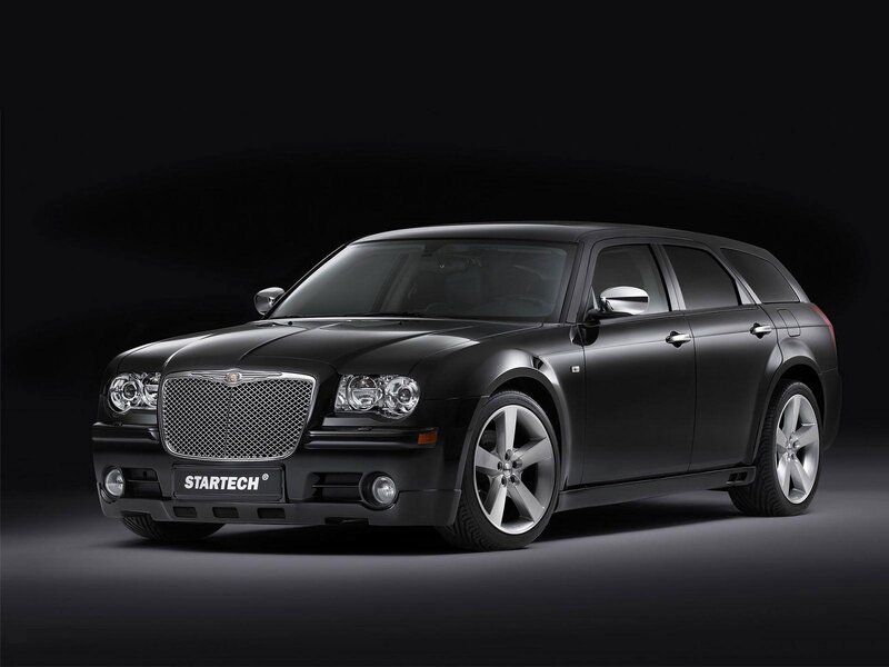 Black Chrysler station wagon