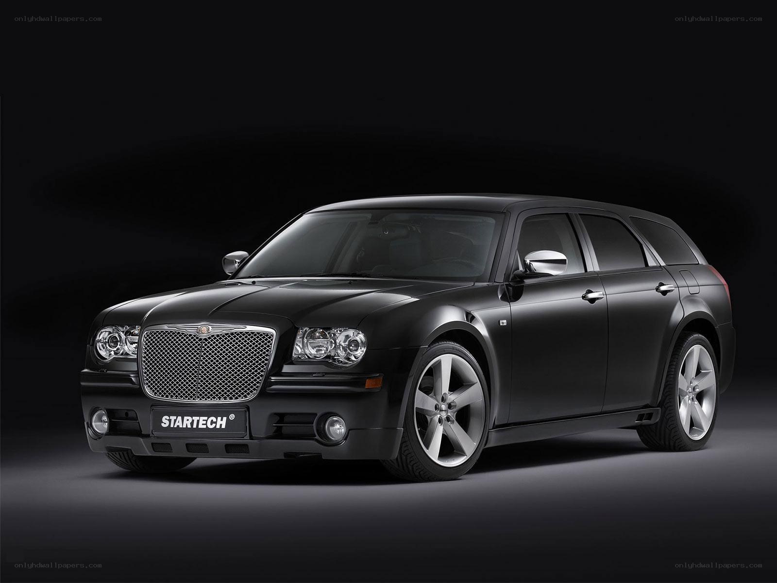 Black Chrysler station wagon