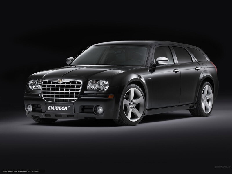 black chrysler station wagon