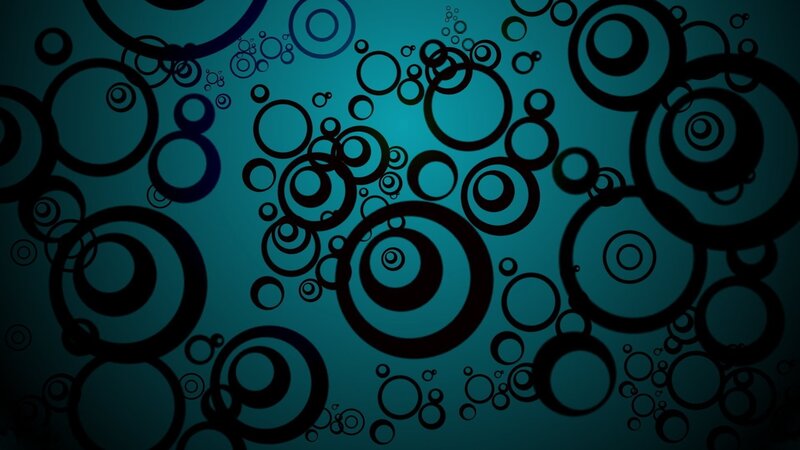 Black Circles on Blue