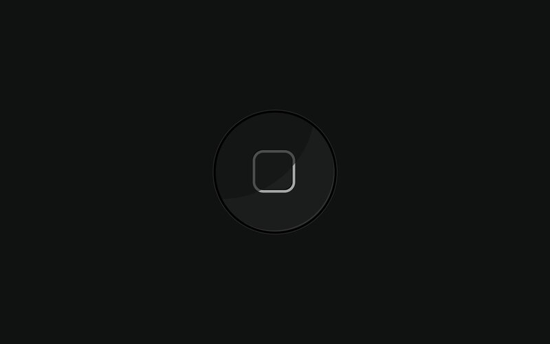 Black Circular Button — Neutral