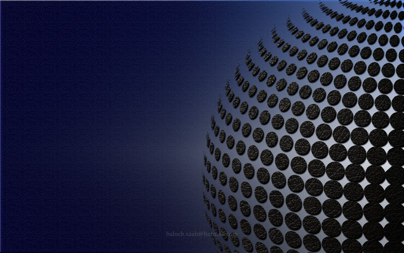 Black Circular Pattern — Blue