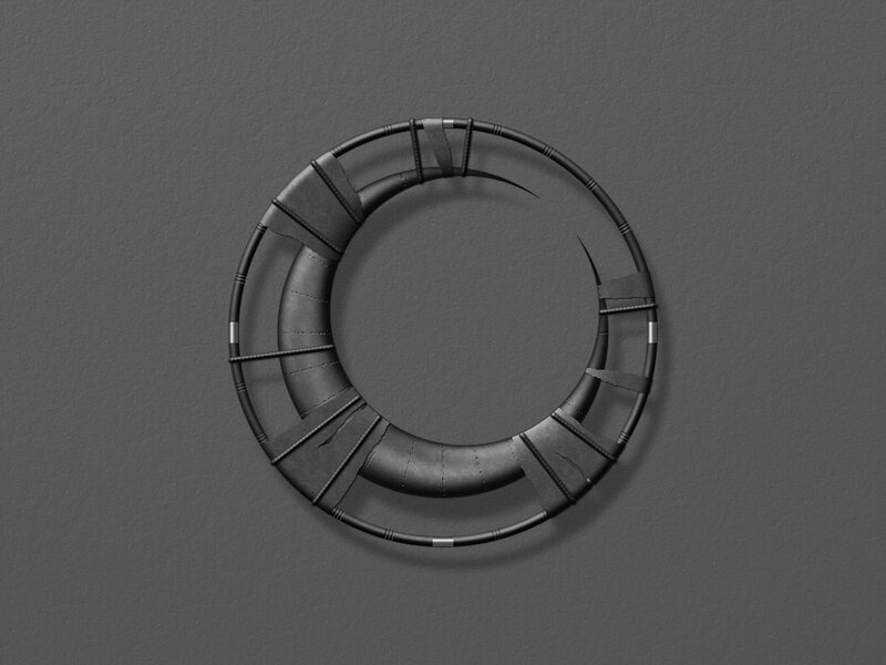 black circular ring object