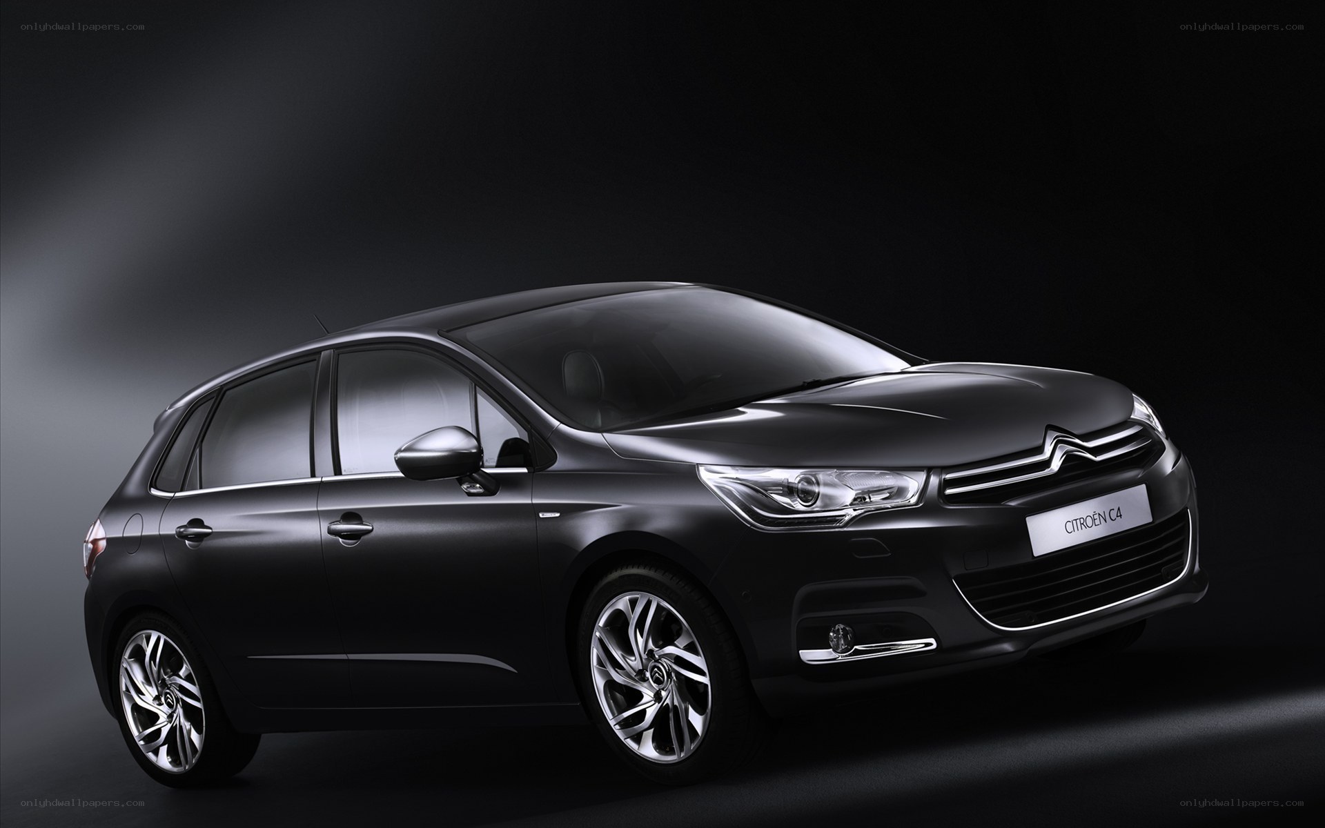 Black Citroen C4 hatchback