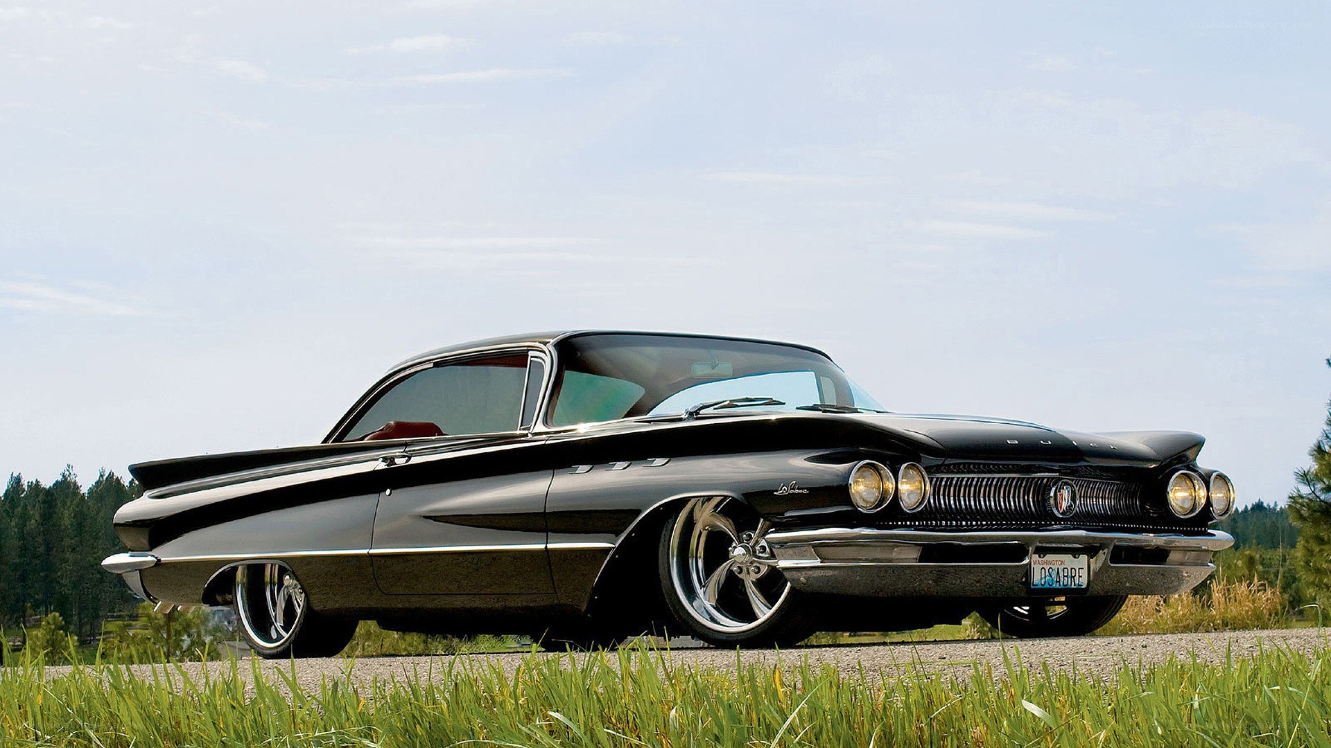 Black classic Buick car