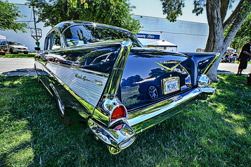 Black Classic Car — Bright, Afternoon, Photograph